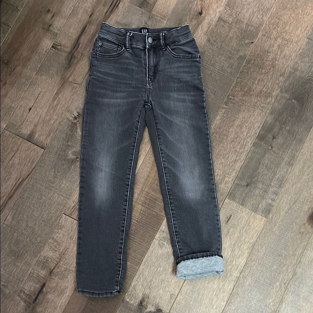 Stylish Gray Boys Lined Denim Jeans